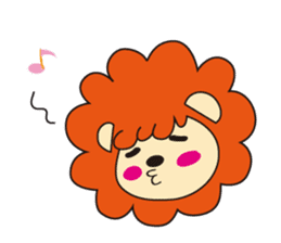 mokumoku lion sticker #10714607