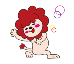 mokumoku lion sticker #10714610