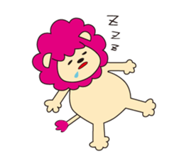 mokumoku lion sticker #10714614