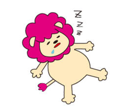 mokumoku lion sticker #10714614