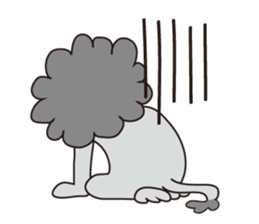 mokumoku lion sticker #10714618