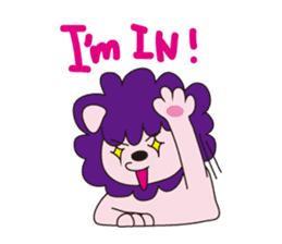 mokumoku lion sticker #10714619