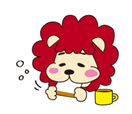 mokumoku lion sticker #10714620