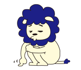 mokumoku lion sticker #10714623