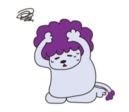 mokumoku lion sticker #10714624