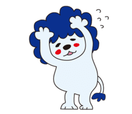 mokumoku lion sticker #10714626