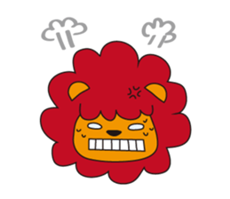 mokumoku lion sticker #10714629