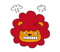 mokumoku lion sticker #10714629