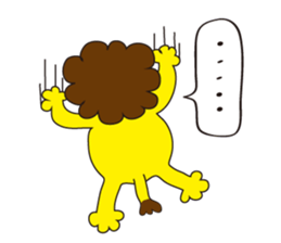 mokumoku lion sticker #10714630