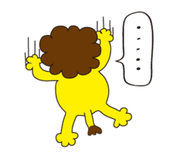 mokumoku lion sticker #10714630