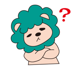 mokumoku lion sticker #10714633