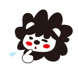 mokumoku lion sticker #10714638