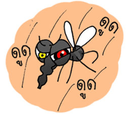 crazy mosquito sticker #10714843