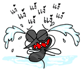 crazy mosquito sticker #10714845