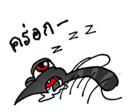crazy mosquito sticker #10714848
