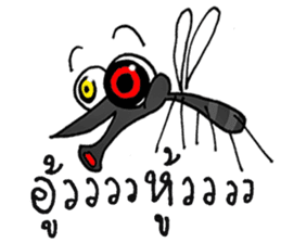 crazy mosquito sticker #10714849