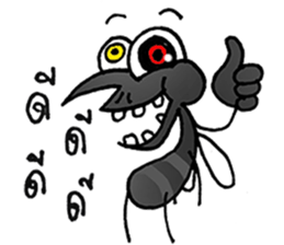 crazy mosquito sticker #10714850