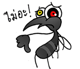 crazy mosquito sticker #10714851