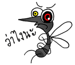 crazy mosquito sticker #10714852