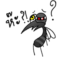 crazy mosquito sticker #10714853