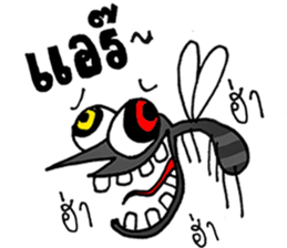 crazy mosquito sticker #10714857