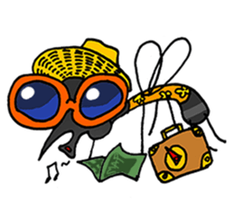 crazy mosquito sticker #10714860