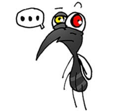 crazy mosquito sticker #10714866