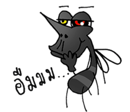 crazy mosquito sticker #10714867