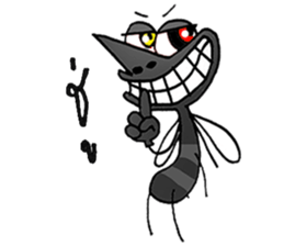 crazy mosquito sticker #10714868