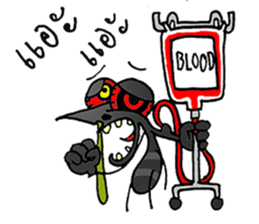 crazy mosquito sticker #10714871