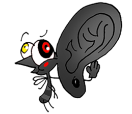 crazy mosquito sticker #10714873