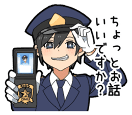 Make-believe play of boy sticker #10715601