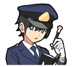 Make-believe play of boy sticker #10715602