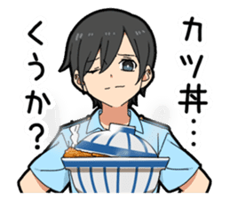 Make-believe play of boy sticker #10715606