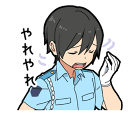 Make-believe play of boy sticker #10715607