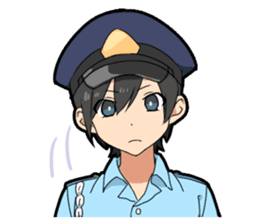 Make-believe play of boy sticker #10715609