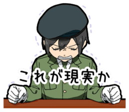 Make-believe play of boy sticker #10715629