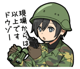 Make-believe play of boy sticker #10715630