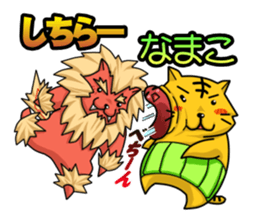 A belly-warmer is removed. (Okinawa) sticker #10715708