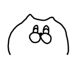 Leisurely life of cat and chick. sticker #10716040