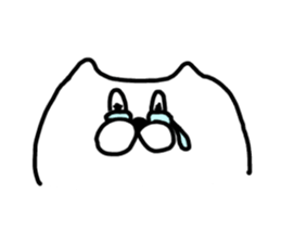 Leisurely life of cat and chick. sticker #10716041