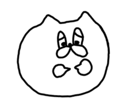 Leisurely life of cat and chick. sticker #10716047