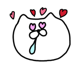 Leisurely life of cat and chick. sticker #10716049