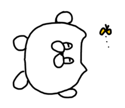 Leisurely life of cat and chick. sticker #10716057