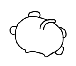 Leisurely life of cat and chick. sticker #10716058