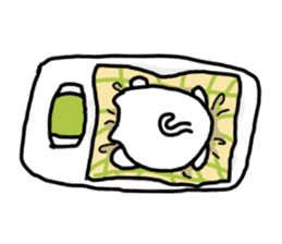 Leisurely life of cat and chick. sticker #10716066