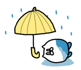 Leisurely life of cat and chick. sticker #10716069