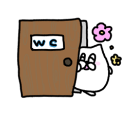 Leisurely life of cat and chick. sticker #10716071