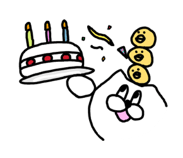 Leisurely life of cat and chick. sticker #10716073