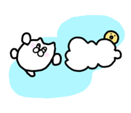 Leisurely life of cat and chick. sticker #10716078